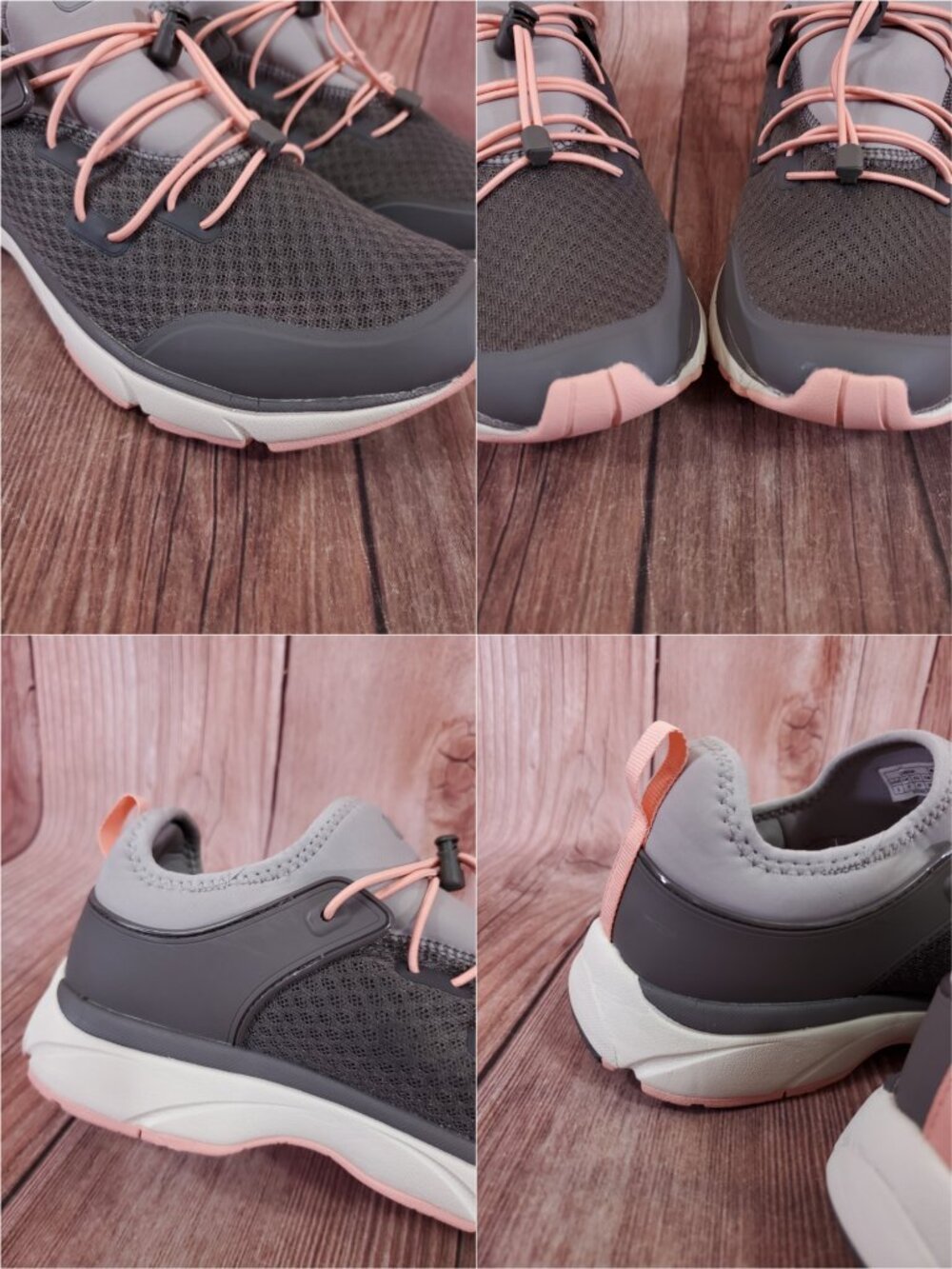 Vionic London Womens Size 9 1st Ray Technology Orthotic Shoes Sneakers Grey Pink - Picture 10 of 14